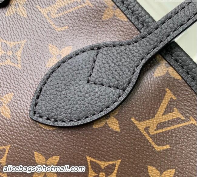 Best Price Louis Vuitton Neverfull Inside Out MM Tote Bag Leather/Monogram Canvas M11946 Black 2024