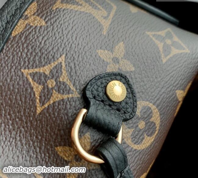 Best Price Louis Vuitton Neverfull Inside Out MM Tote Bag Leather/Monogram Canvas M11946 Black 2024