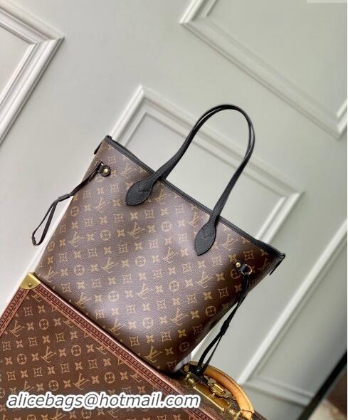 Best Price Louis Vuitton Neverfull Inside Out MM Tote Bag Leather/Monogram Canvas M11946 Black 2024