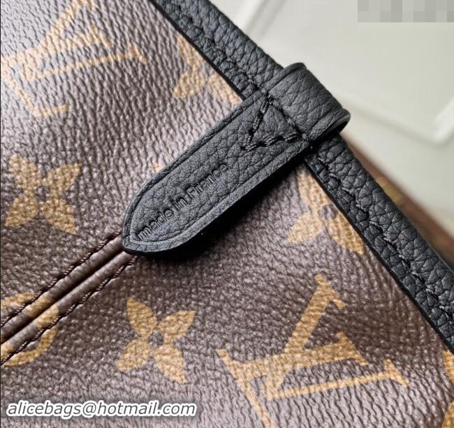 Best Price Louis Vuitton Neverfull Inside Out MM Tote Bag Leather/Monogram Canvas M11946 Black 2024