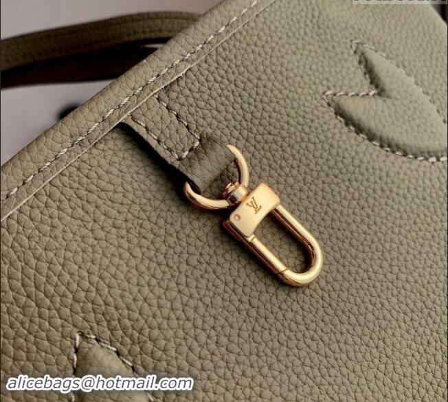 Best Price Louis Vuitton Neverfull Inside Out BB Tote Bag Leather/Monogram Canvas M12109 Dark Fango Grey 2024