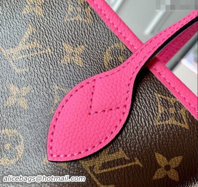 Inexpensive Louis Vuitton Neverfull Inside Out BB Tote Bag Pondichery Pink Leather/Monogram Canvas M12106 Rose 2024