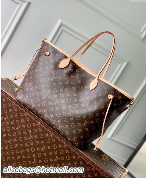 Most Popular Louis Vuitton Neverfull Bandouliere Inside Out GM Tote bag M11948 Beige Textile/Monogram Canvas 2024