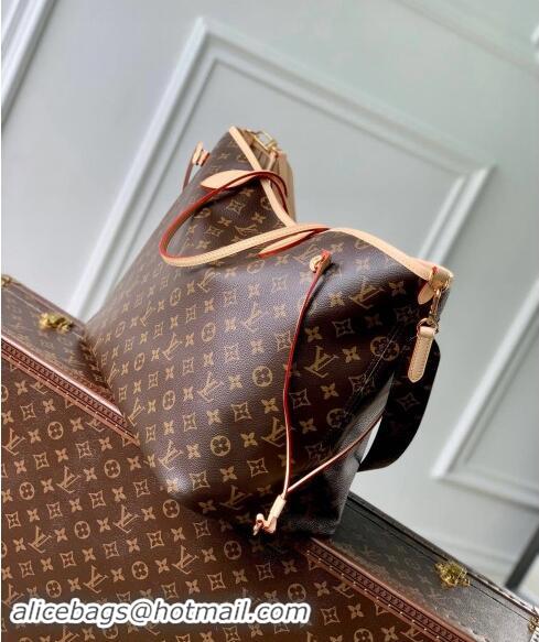 Most Popular Louis Vuitton Neverfull Bandouliere Inside Out GM Tote bag M11948 Beige Textile/Monogram Canvas 2024