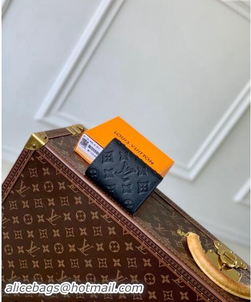 Low Cost Louis Vuitton Victor Wallet Monogram Shadow Leather M12635 Black 2024