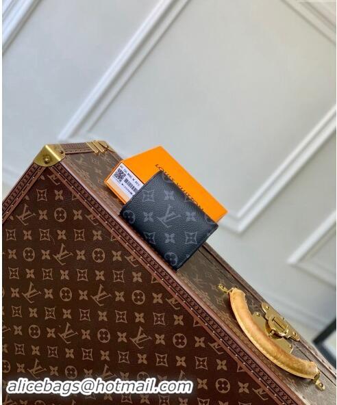 Best Price Louis Vuitton Victor Wallet in Black Monogram Eclipse Canvas M12598 2024