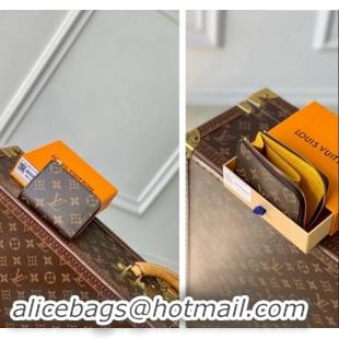 Trendy Design Louis Vuitton Noa Compact Wallet in Monogram Canvas M83664 Jaune d'or Yellow 2024