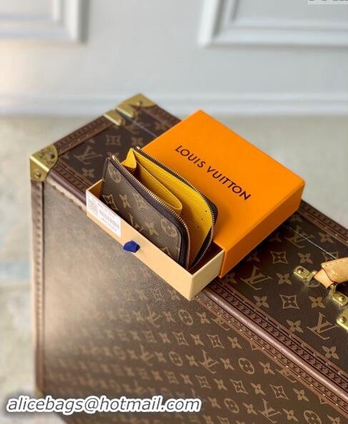 Trendy Design Louis Vuitton Noa Compact Wallet in Monogram Canvas M83664 Jaune d'or Yellow 2024