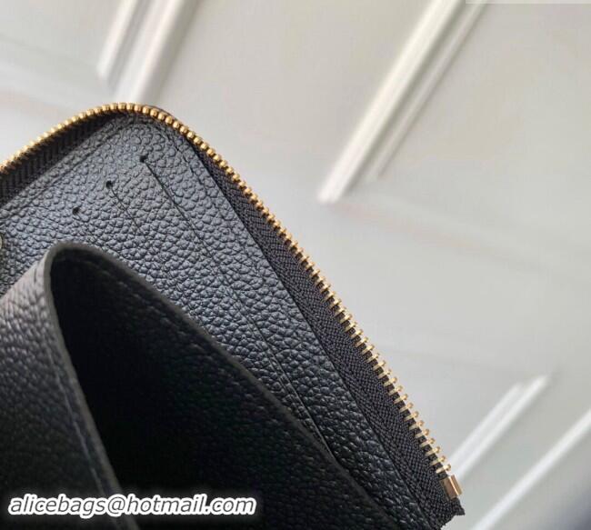 Top Grade Louis Vuitton Noa Compact Wallet in Black Shadow Leather M83476 2024