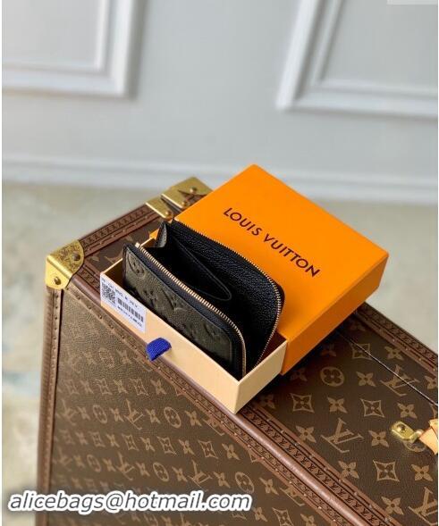 Top Grade Louis Vuitton Noa Compact Wallet in Black Shadow Leather M83476 2024