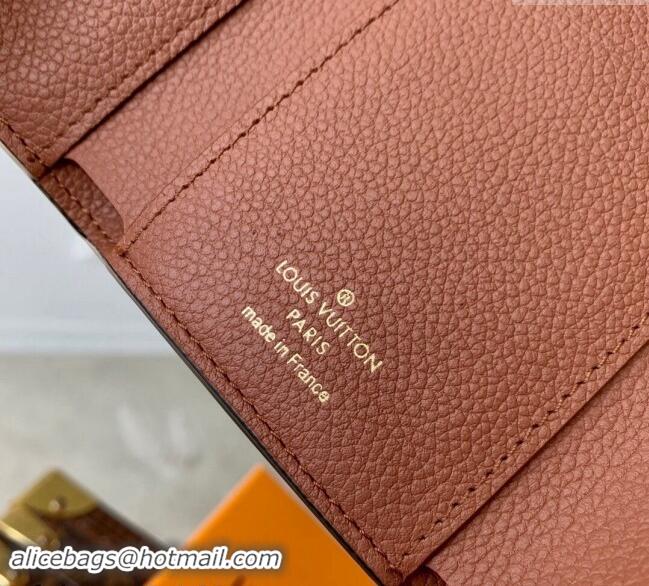 Free Shipping Louis Vuitton Victorine Wallet in Monogram Empreinte Leather M11988 Cognac Brown 2024