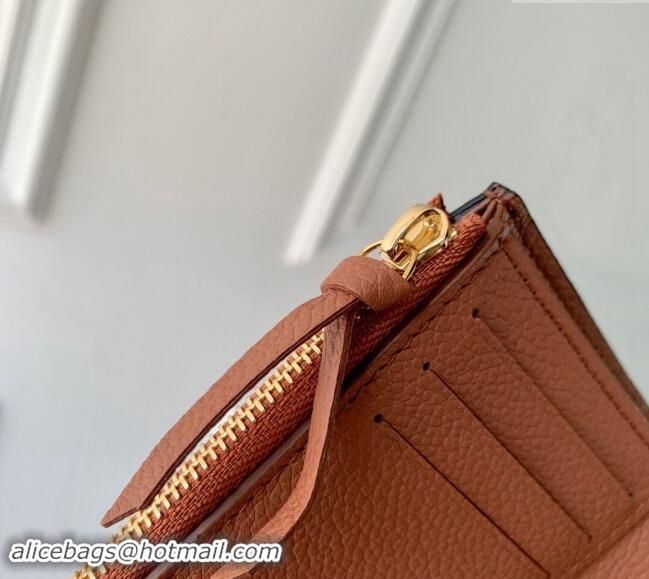 Free Shipping Louis Vuitton Victorine Wallet in Monogram Empreinte Leather M11988 Cognac Brown 2024