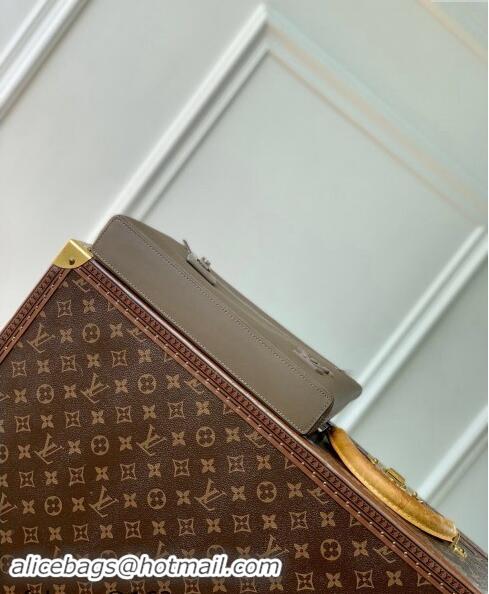 Promotional Louis Vuitton Takeoff Pouch in Cowhide Leather M11485 Moka Brown 2024