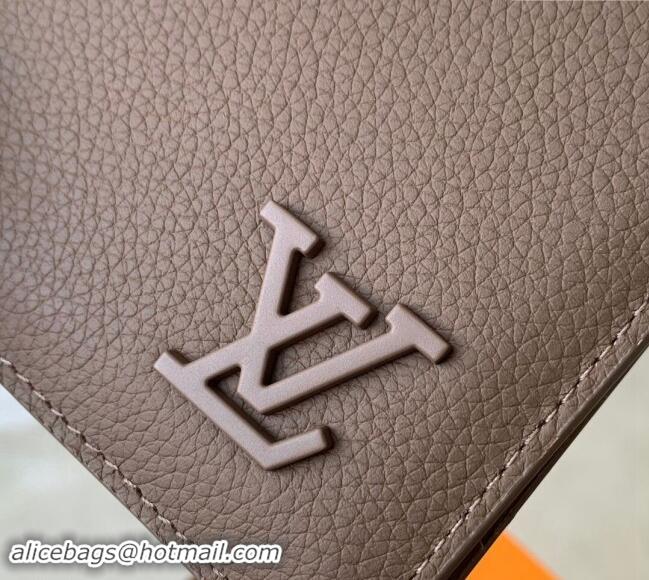 Buy Discount Louis Vuitton Multiple Wallet in LV Aerogram Leather M11487 Moka Brown 2024