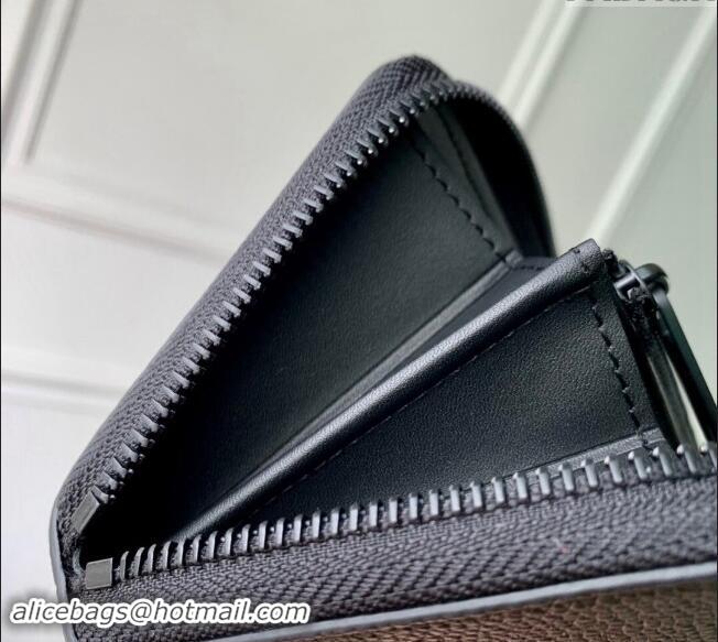 Top Grade Louis Vuitton Zippy Wallet Horizontal in LV Aerogram Leather M80334 Black 2024