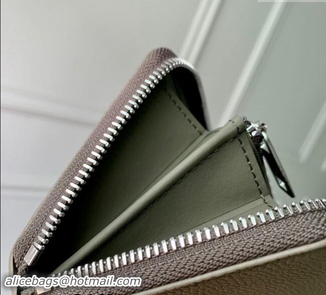 Top Quality Louis Vuitton Zippy Wallet Horizontal in LV Aerogram Leather M80334 Green 2024