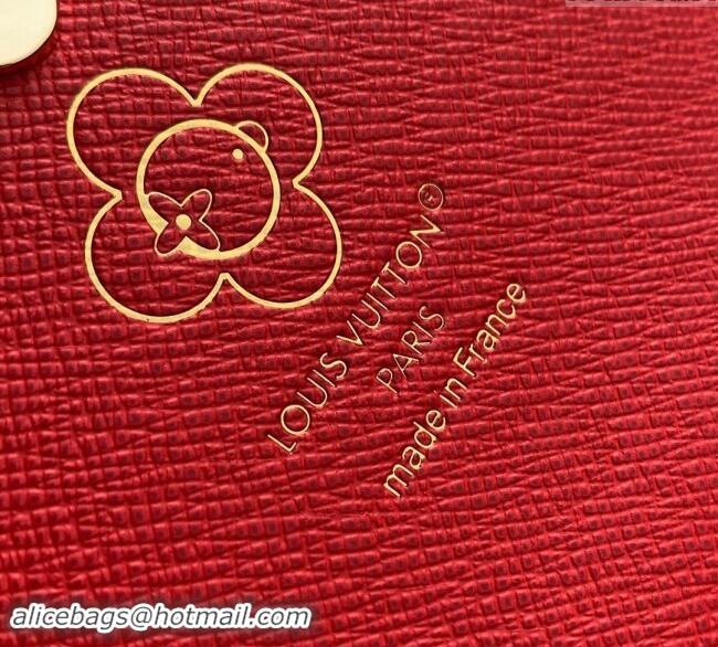 Inexpensive Louis Vuitton Sarah Wallet in Vivienne Print Monogram Canvas M12207 2024 Candy Factory Collection