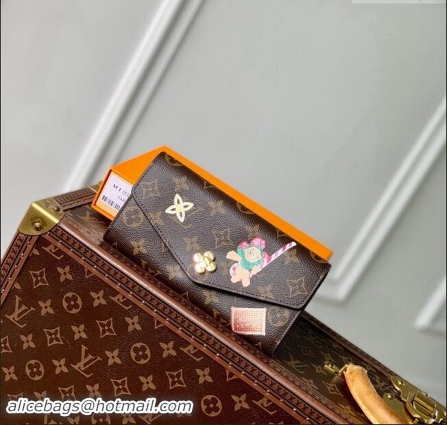 Inexpensive Louis Vuitton Sarah Wallet in Vivienne Print Monogram Canvas M12207 2024 Candy Factory Collection