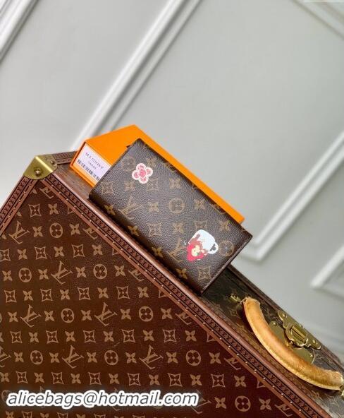 Inexpensive Louis Vuitton Sarah Wallet in Vivienne Print Monogram Canvas M12207 2024 Candy Factory Collection