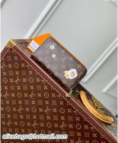 Top Grade Louis Vuitton Zippy Wallet in Vivienne Print Monogram Canvas M12223 2024 Candy Factory Collection