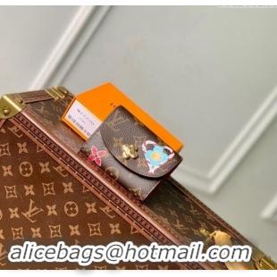 Top Grade Louis Vuitton Rosalie Coin Purse Wallet in Vivienne Print Monogram Canvas M12220 2024 Candy Factory Collection