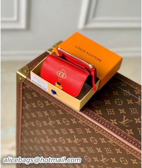 Top Grade Louis Vuitton Rosalie Coin Purse Wallet in Vivienne Print Monogram Canvas M12220 2024 Candy Factory Collection