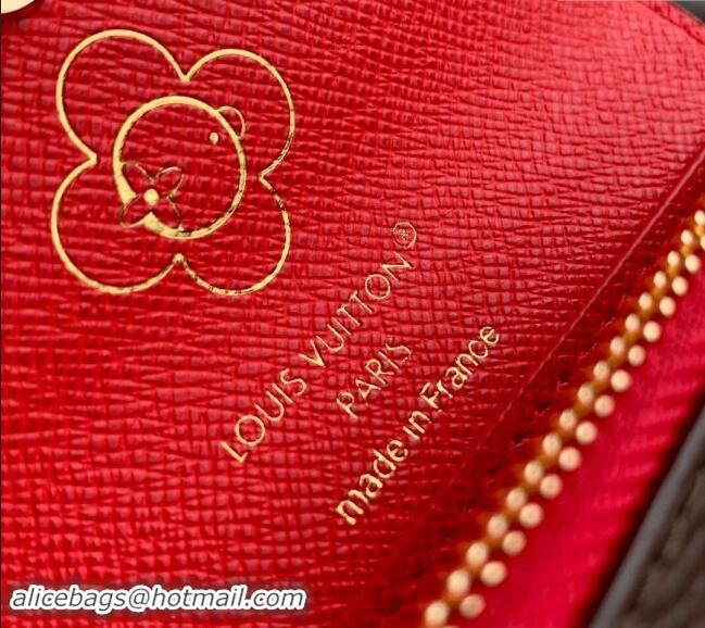 Top Grade Louis Vuitton Rosalie Coin Purse Wallet in Vivienne Print Monogram Canvas M12220 2024 Candy Factory Collection