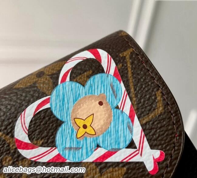 Top Grade Louis Vuitton Rosalie Coin Purse Wallet in Vivienne Print Monogram Canvas M12220 2024 Candy Factory Collection