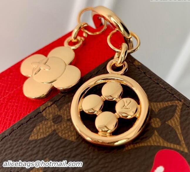 New Design Louis Vuitton LV Charms Card Holder Wallet in Vivienne Print Monogram Canvas M12215 2024 Candy Factory Collec