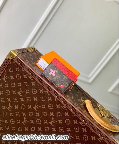 New Design Louis Vuitton LV Charms Card Holder Wallet in Vivienne Print Monogram Canvas M12215 2024 Candy Factory Collec