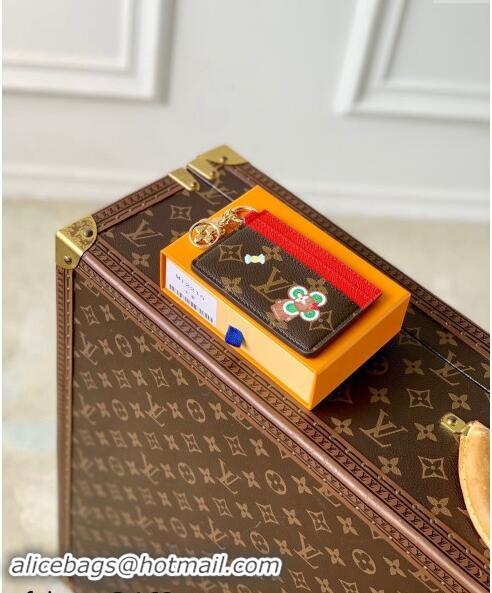 New Design Louis Vuitton LV Charms Card Holder Wallet in Vivienne Print Monogram Canvas M12215 2024 Candy Factory Collec