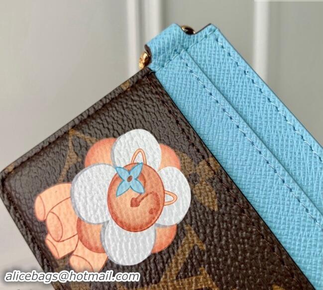 Promotional Louis Vuitton LV Charms Card Holder Wallet in Vivienne Print Monogram Canvas M12227 2024 Candy Factory Colle