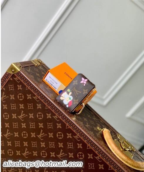 Good Quality Louis Vuitton Key Pouch in Vivienne Print Monogram Canvas M12217 2024 Candy Factory Collection