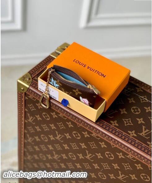 Big Discount Louis Vuitton Key Pouch in Vivienne Print Monogram Canvas M12229 2024 Candy Factory Collection