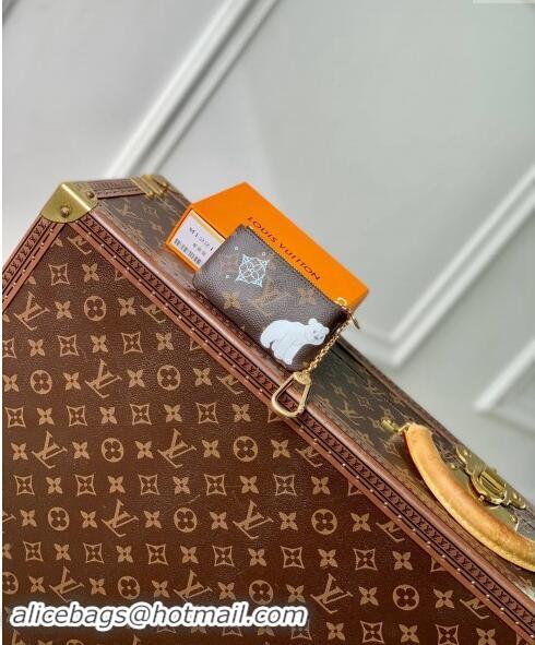 Big Discount Louis Vuitton Key Pouch in Vivienne Print Monogram Canvas M12229 2024 Candy Factory Collection