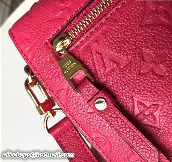 Luxurious Louis Vuitton Pochette Metis Monogram Embossed Leather Bag M41485 Rosy 2024