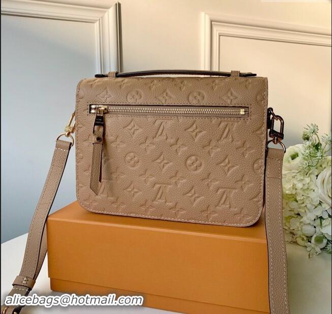 Best Quality Louis Vuitton Pochette Métis Monogram Embossed Leather Bag M41485 Beige/Khaki 2024