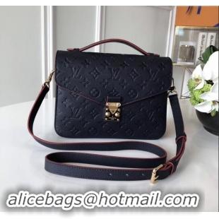 Hot Sell Cheap Louis Vuitton Pochette Métis Monogram Embossed Leather Bag M41485 Black/Red 2024