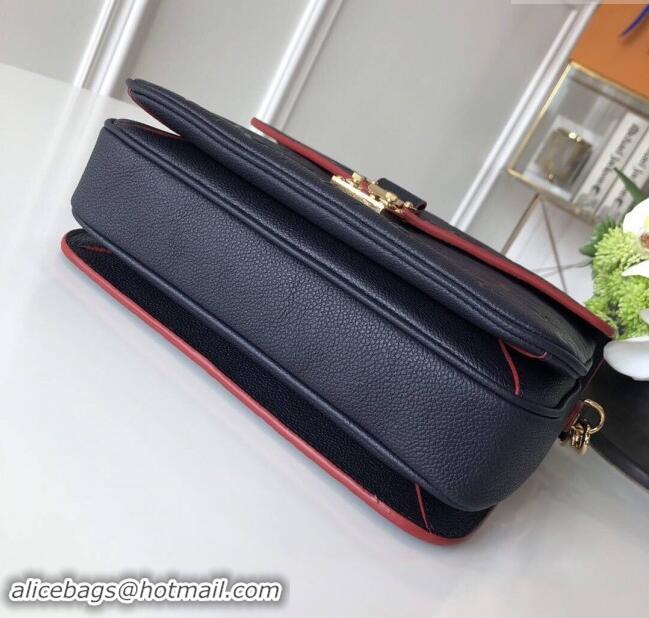 Hot Sell Cheap Louis Vuitton Pochette Métis Monogram Embossed Leather Bag M41485 Black/Red 2024