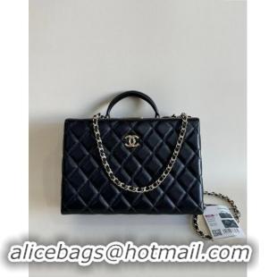 Top Grade Chanel Quilted Lambskin Box Bag AS5168 Black 2024 TOP