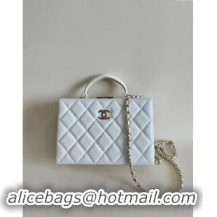 Well Crafted Chanel Quilted Lambskin Small Box Bag AS5167 White 2024 TOP