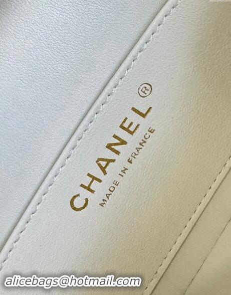 Well Crafted Chanel Quilted Lambskin Small Box Bag AS5167 White 2024 TOP