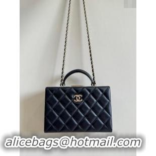 Well Crafted Chanel Quilted Lambskin Small Box Bag AS5167 Black 2024 TOP