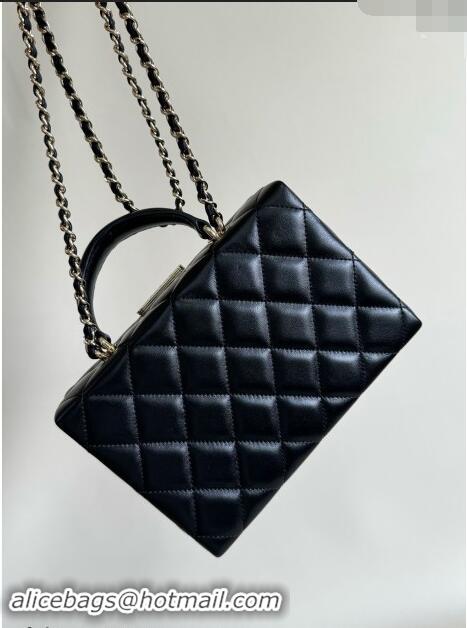 Well Crafted Chanel Quilted Lambskin Small Box Bag AS5167 Black 2024 TOP