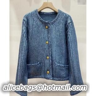 Luxury Discount Celine Sequins Jacket 1108 Blue 2024