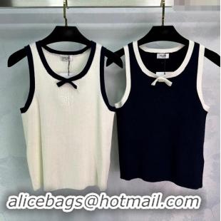 ​Well Crafted Celine Bow Vest 1108 White/Black 2024