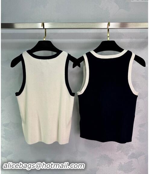 ​Well Crafted Celine Bow Vest 1108 White/Black 2024