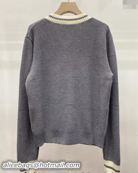 Trendy Design Miu Miu Knit Sweater 1108 Grey/White 2024