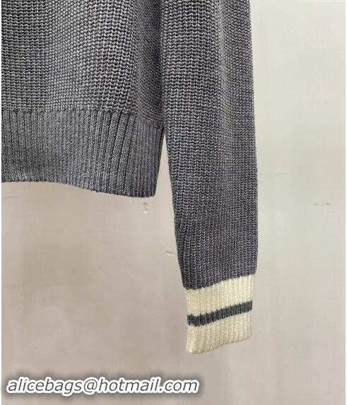 Trendy Design Miu Miu Knit Sweater 1108 Grey/White 2024