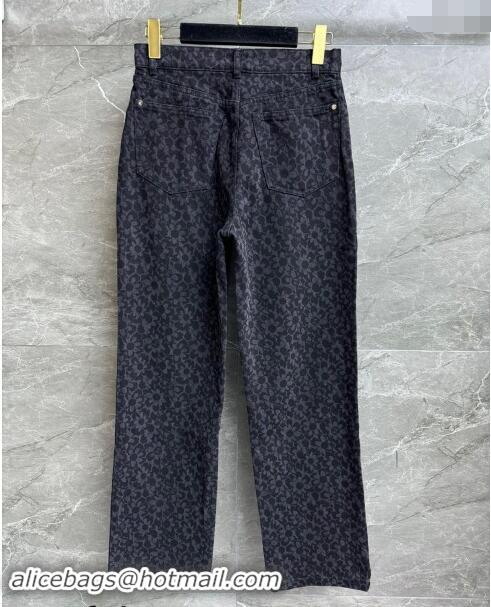 Big Discount Chanel Bloom Denim Jeans Pants 1108 Black 2024